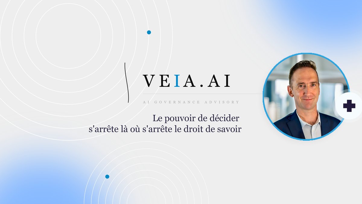 Article VEIA.AI sur le droit de savoir et la gouvernance des dépendances IA